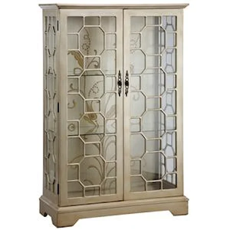 Curio Cabinet w/ Glass Panel Doors